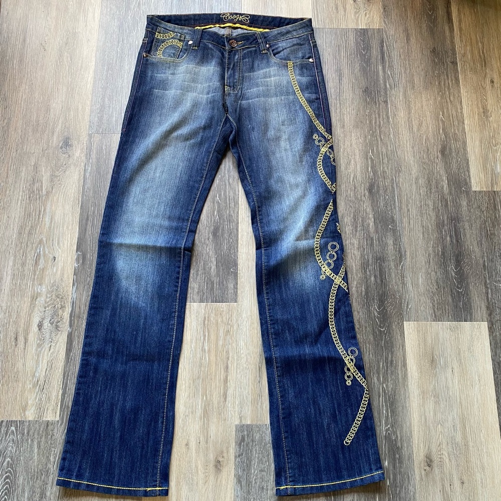 Vintage COOGI 90’s Straight Leg Low Rise Dark Wash Denim Jeans